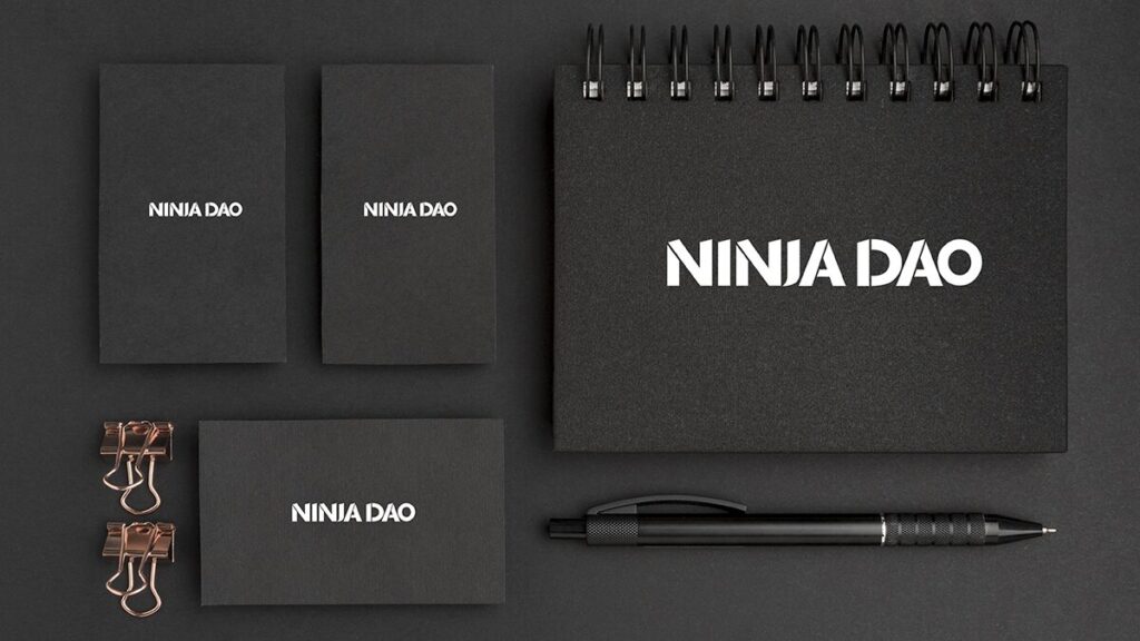 Ninja DAOさまロゴ・ブランディングデザイン(サムネイルデザイナーおもち制作)